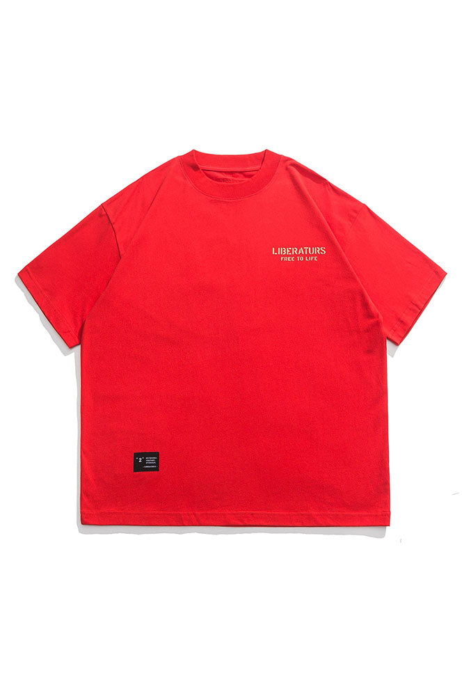 Logo Printed Short-Sleeve T-Shirt In Red