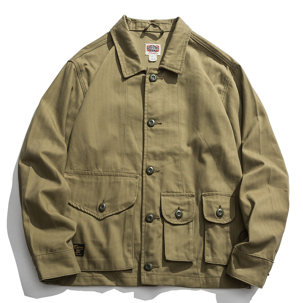 Worker Jacket In Olive Green