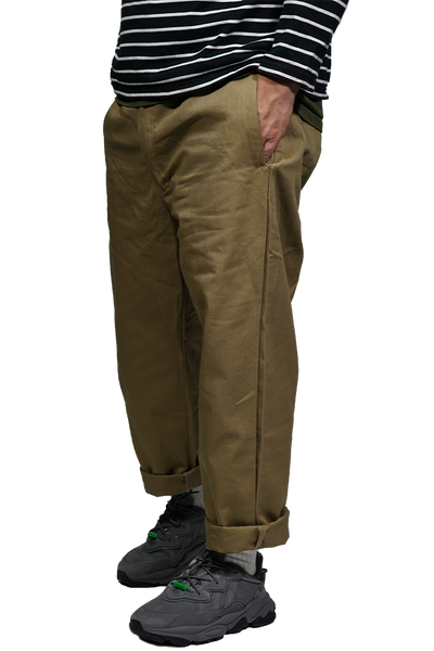 Best Super Function Loose Cropped Pants In Khaki
