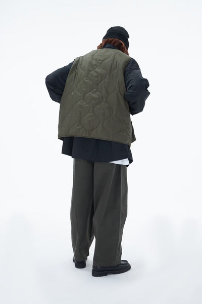 Unisex Loose Balloon Pants In Army Grey