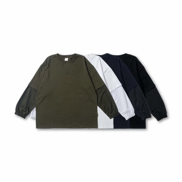 Long Sleeve Layer Tee In Army Green