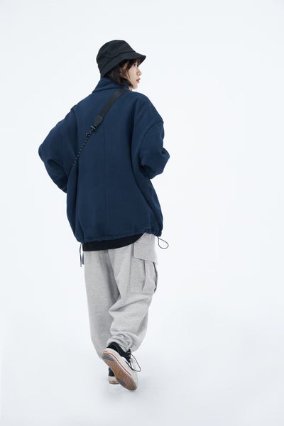 Cotton Cargo Pants In Grey