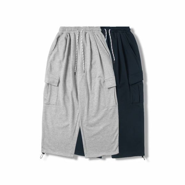 Cotton Cargo Pants In Grey