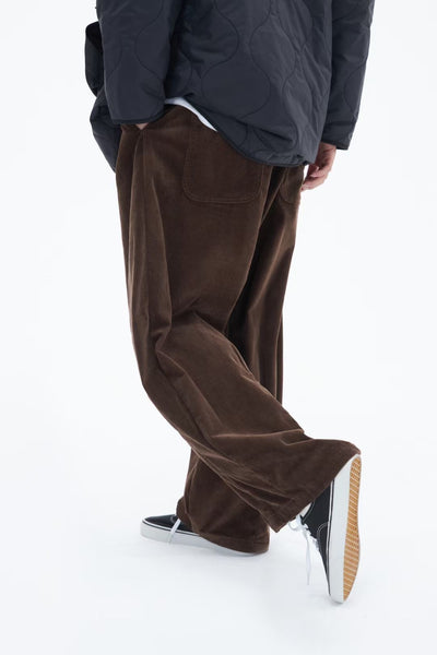 Lamp Velvet Balloon Pant In Brown