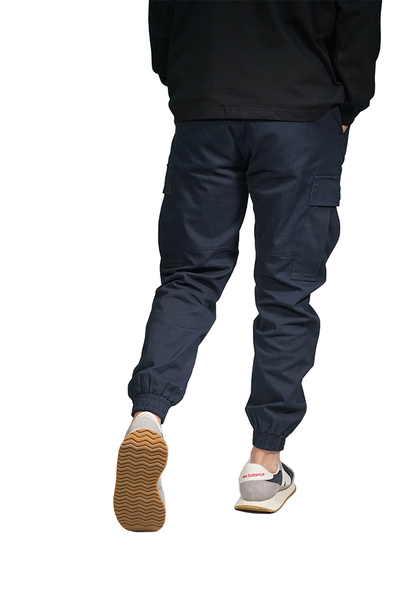 Cargo Jogger Pants With Stretch In Blue