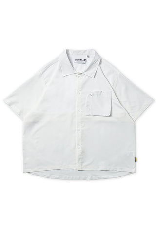 Unisex Outdoor Short Sleeve Shirt In White