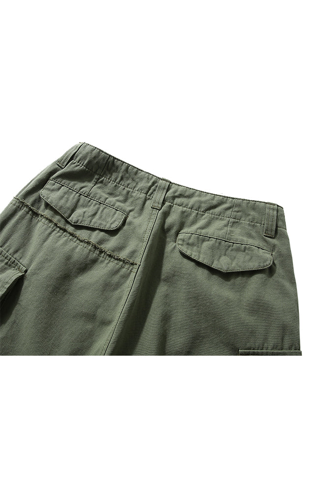 Worker Shorts In Army Green