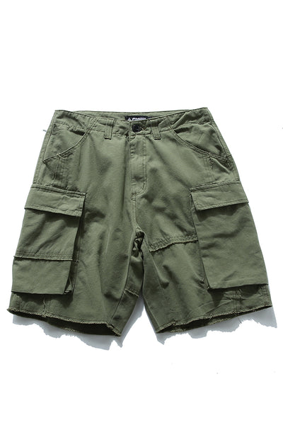 Worker Shorts In Army Green