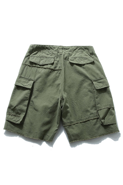 Worker Shorts In Army Green