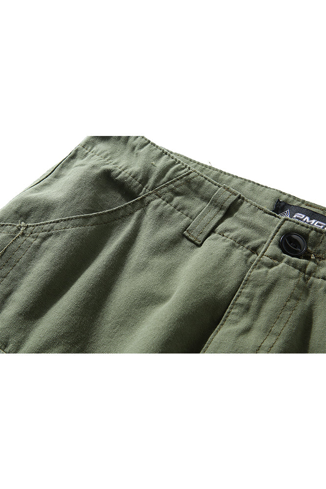 Worker Shorts In Army Green