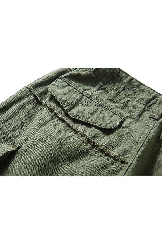 Worker Shorts In Army Green