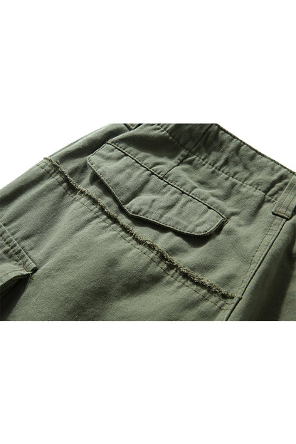 Worker Shorts In Army Green