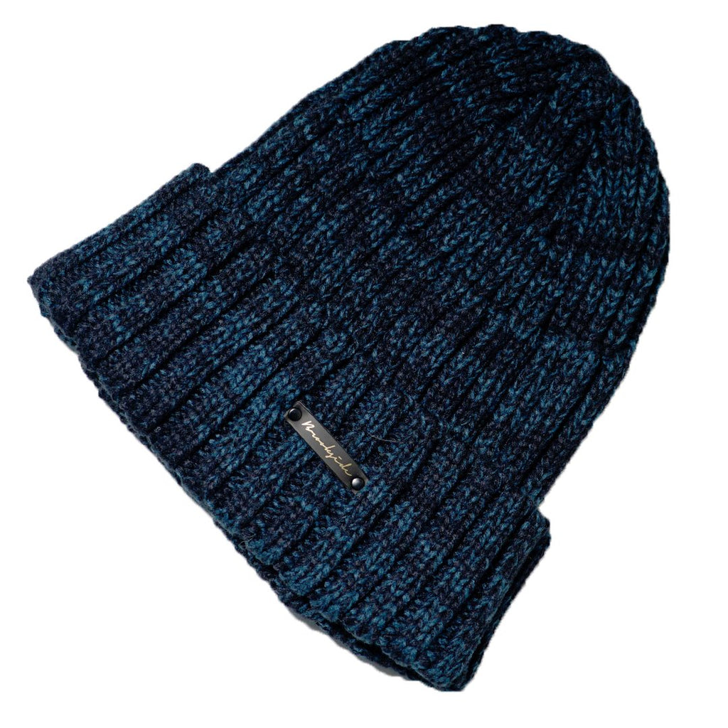 Beanie with Color Mix In Blue