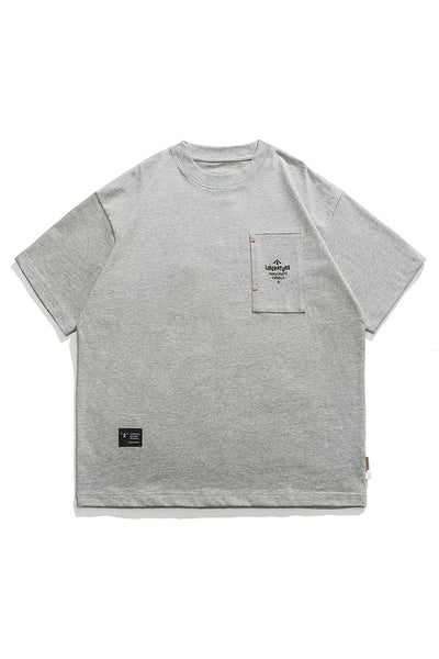 Logo Pocket Short Sleeve T-Shirt In Grey