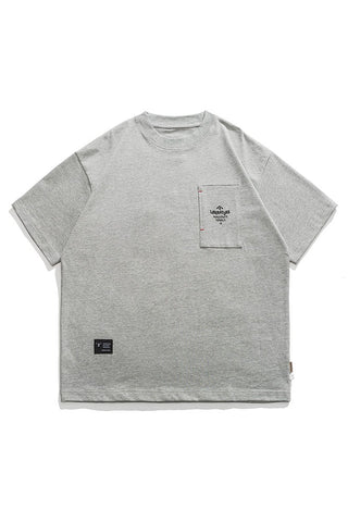Logo Pocket Short Sleeve T-Shirt In Grey
