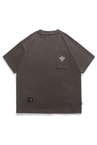 Logo Pocket Short Sleeve T-Shirt In Dark Grey
