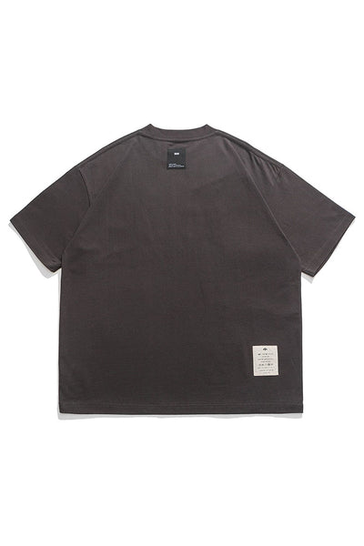 Ucla Printed Short Sleeve Tee In Dark Grey