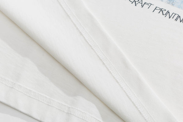 Mountains Banner Short Sleeve T-Shirt In White