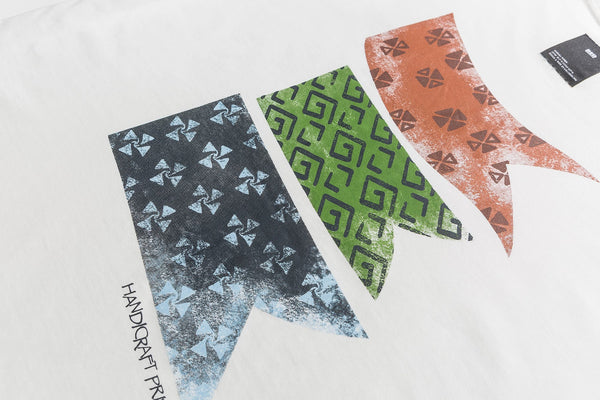 Mountains Banner Short Sleeve T-Shirt In White