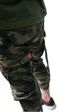 Cargo Jogger Pants In Camo Green