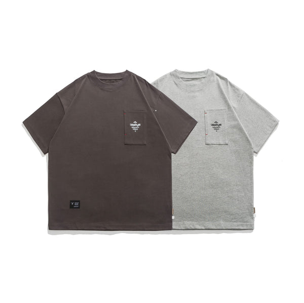 Logo Pocket Short Sleeve T-Shirt In Dark Grey
