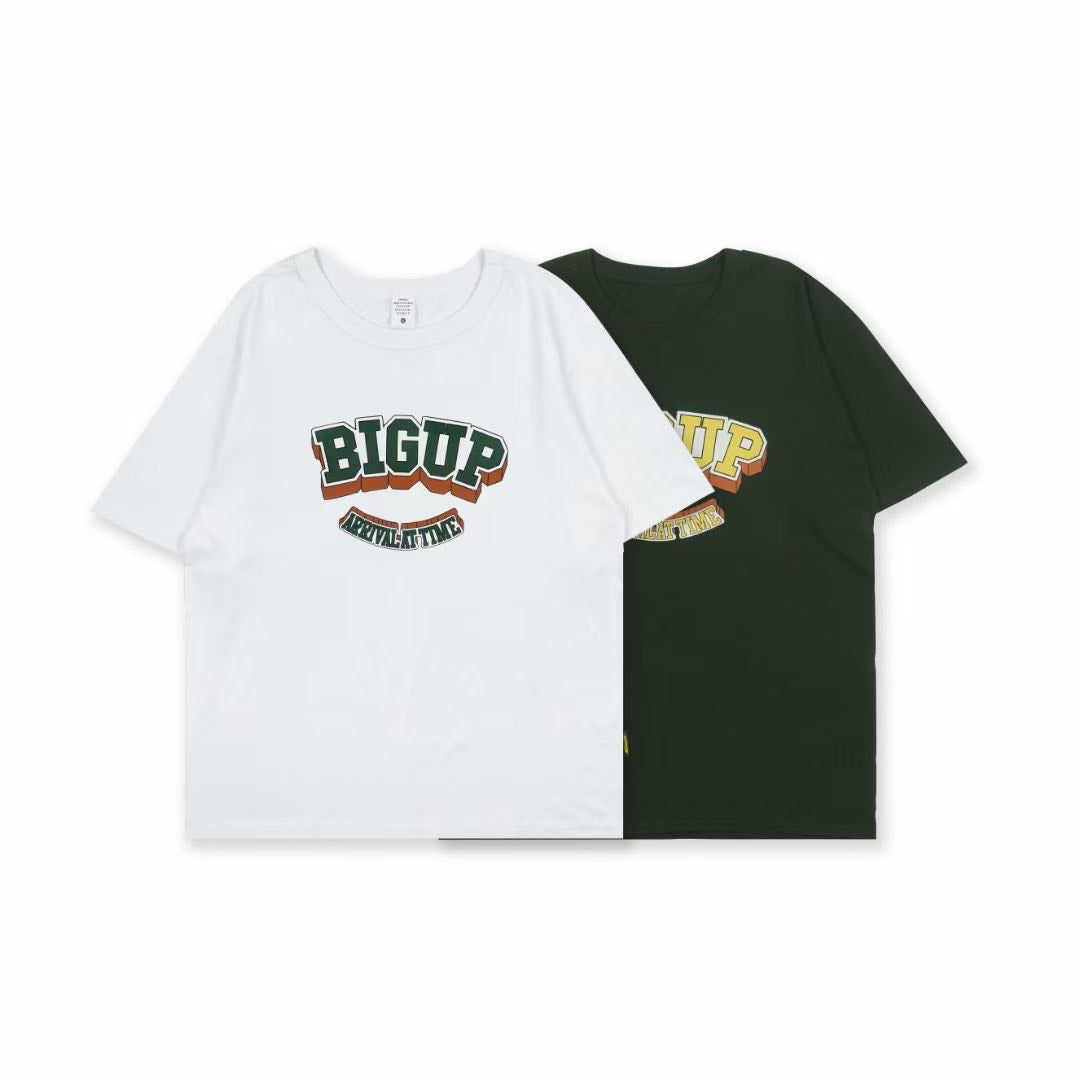 Bigup Print Short Sleeve T-Shirt In White