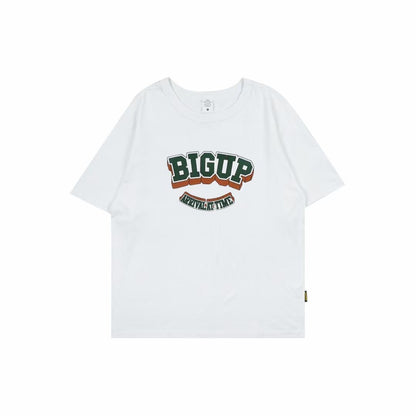 Bigup Print Short Sleeve T-Shirt In White