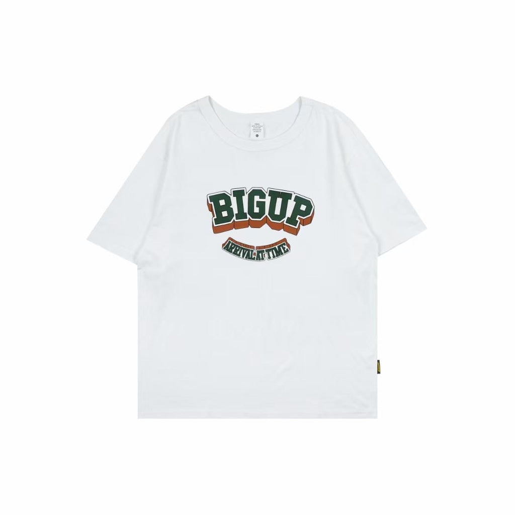 Bigup Print Short Sleeve T-Shirt In White