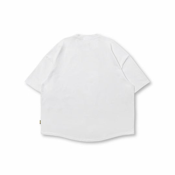 Rain Prinnt Loose Short Sleeve T-Shirt In White