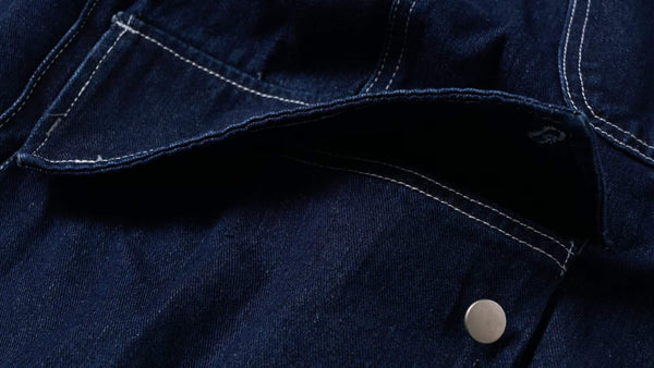 Denim Cargo Balloon Pants