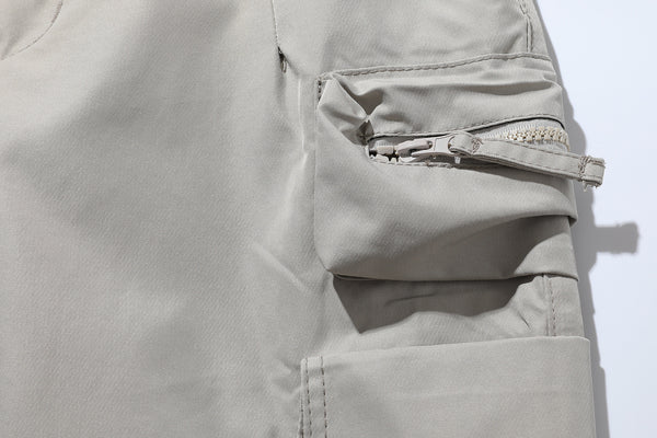 3D Cargo Pants In Grey