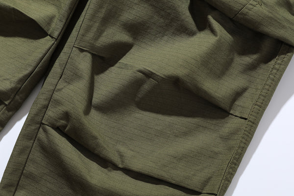 3D Pocket Pants In Army Green