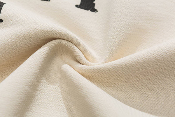 U.S.N Print Hoodies In Ivory
