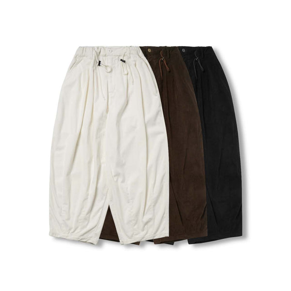 Lamp Velvet Balloon Pant In Brown