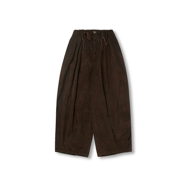 Lamp Velvet Balloon Pant In Brown