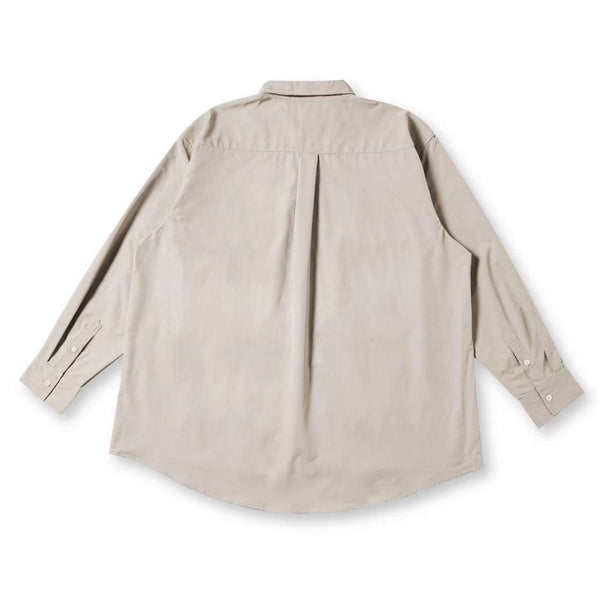 Unisex Worker Shirt With Pocket In Khaki