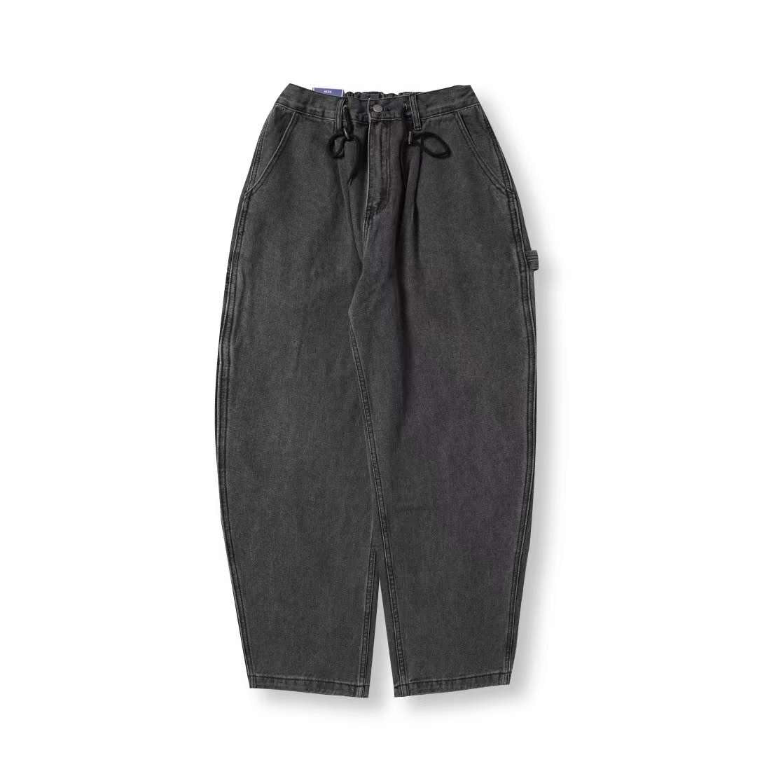 Unisex Balloon Jeans In Black