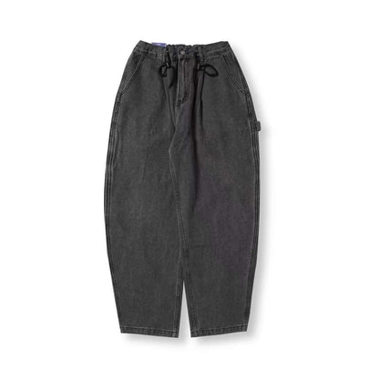 Unisex Balloon Jeans In Black