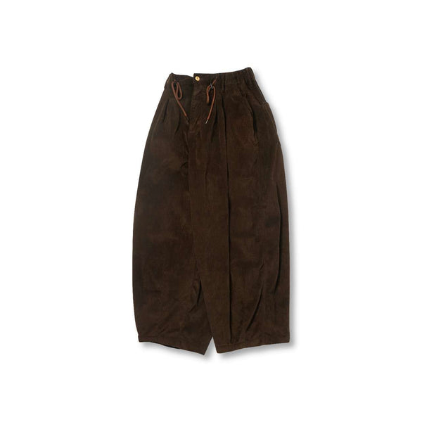 Lamp Velvet Balloon Pant In Brown