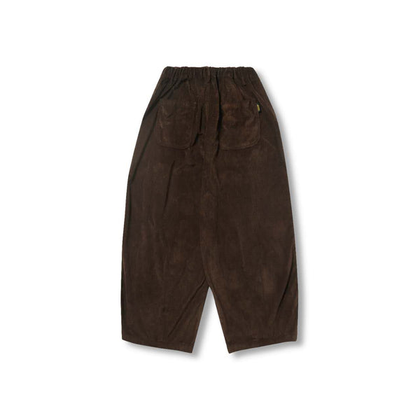 Lamp Velvet Balloon Pant In Brown