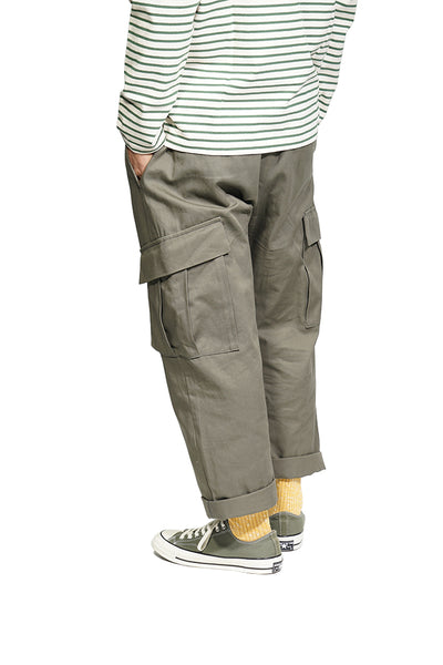 Worker Cargo Pants In Light Army Grey
