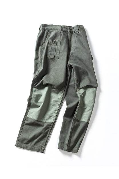 2 Tone Pants In Army Green