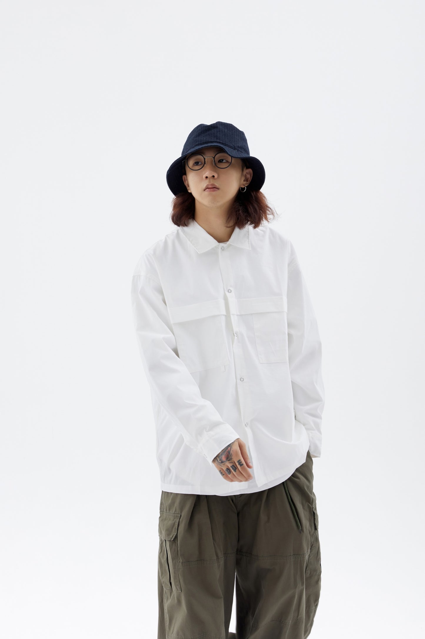 Hunter Hiker Shirt In White