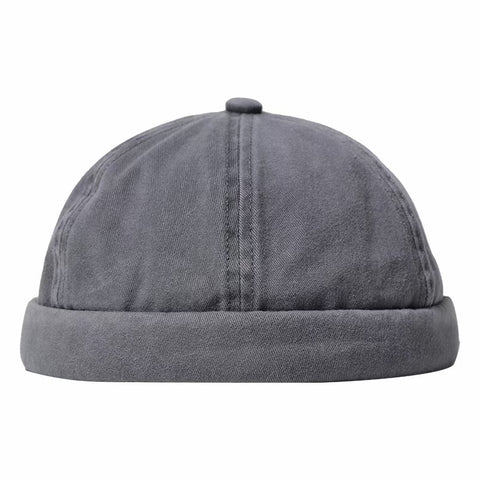 Classic Roll Cap In Light Grey