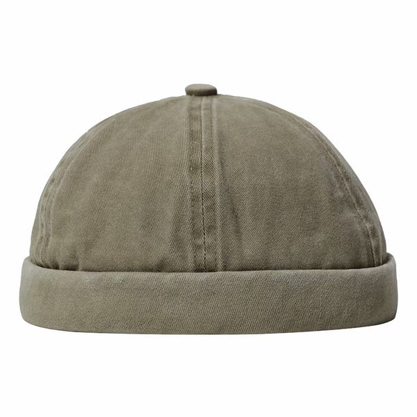 Classic Roll Cap In Army Green