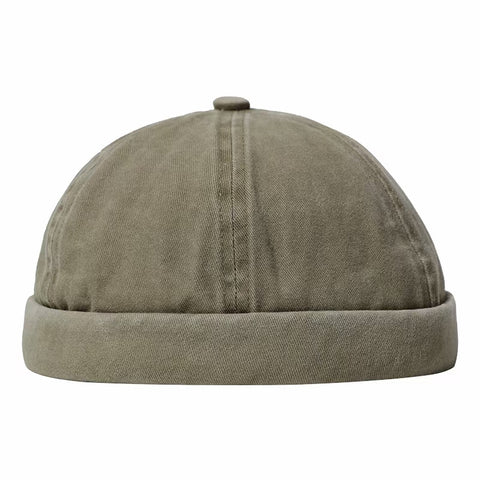 Classic Roll Cap In Army Green