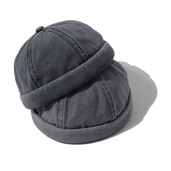 Classic Roll Cap In Light Grey
