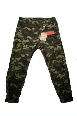 Cargo Jogger Pants In Camo Green